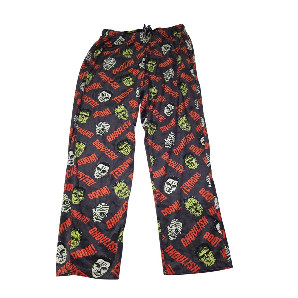 Happy Boxer Universal Monsters Ghoulish Terror Fleece Pajama Pants Large